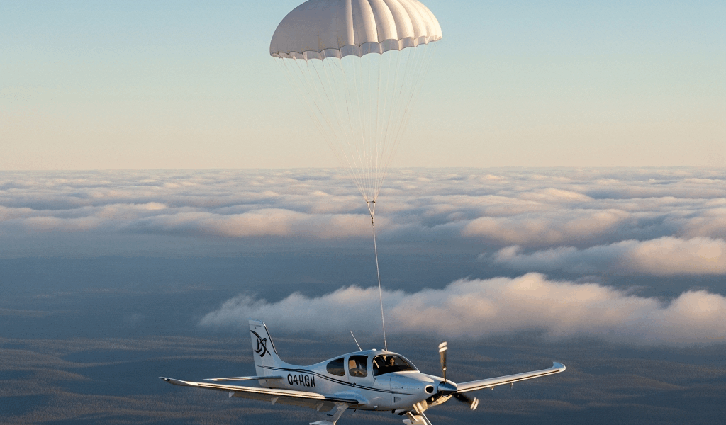 Cirrus SR22 Parachute System When Pilots Use It